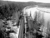 This photo shows the Alaska Railroad tracks that were washed out
of alignment by the Susitna River last week. An ice dam near
Talkeetna backed up loose river ice for about 10 miles upstream,
