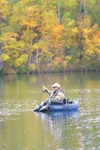 ROBERT DeBERRY/Frontiersman George Krumm does some fly fishing
on Matanuska Lake at Kepler-Bradley State Park. Krumm was fishing
for rainbow trout and Dolly Varden. He said he will fish up un