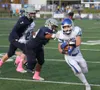 Palmer senior Larry Cutsforth runs for a gain during the first half of the ASAA Division II state title game Saturday at Palmer High School. Courtesy of Bruce Eggleston/matsusports.net