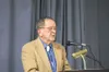 Former U.S. Sen. Ted Stevens speaks at a Valley function in 2006. After serving 40 years in the Senate, Stevens lost a re-election bid in 2008. He was killed in a plane crash near Dillingham.