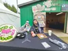 'Chickaloonies' creators Dimi Macheras and Casey Silver pose for a photo with their books at their Fair booth. Jacob Mann/For the Frontiersman