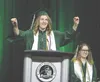 Student speaker Dylan Hodgson addressed the crowd during Colony High's graduation ceremony May 20 at the Menard Center. Jeremiah Bartz/Frontiersman