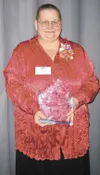 Ola Williams with the 2010 Dorothy A. Jones Volunteer of the
Year Award, presented at a recent Greater Palmer Chamber of
Commerce meeting. (Courtesy photo)