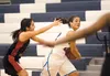 Palmer senior guard Taylor Blake looks for an open teammate during Palmer’s win over the Juneau-Douglas Crimson Bears recently at Palmer High School. ROBERT DeBERRY/Frontiersman.com