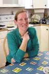 Jessica Stevens, in her kitchen, reflects on her work as medical
director for Sunshine Community Health Center. Photo by JODI
SNYDER/For the Frontiersman.