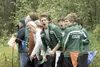 ROBERT DeBERRY/Frontiersman Colony fans cheer for the runners
during Saturday’s Colony Invitational at Colony High School. Robert DeBerry