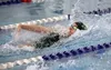 Colony’s Hannah Cooper competes in the girls backstroke during the Senior Send-Off at the Palmer Pool. Courtesy of Cherri Anderson