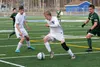 Palmer High School junior Johnie Burton dribbles the ball away from Colony senior Ben Sande, right, in Tuesday's game at Palmer. The Knights beat the Moose 8-0. CAITLIN SKVORC/Frontiersman.co