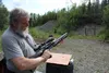 David Nohr displays an air rifle. Jacob Mann/Frontiersman