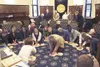State lawmakers practice CPR during an instructional workshop
recently. (Courtesy photo)