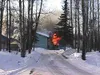 A fire consumed a two-story house on Soapstone Road outside
Palmer Wednesday. No one was injured, but the Jack Ouzts family
lost two pets and all of their belonings inside the home. Submitted