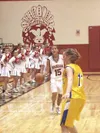 Wasilla point guard Trista White brings the ball down the court
for the Warriors during the first half of Wasilla's win over region
rival Homer at Wasilla High School Saturday. Wasilla notche