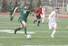 Colony senior Nick Blohm races up the right side of the field during a 2-1 overtime win over Juneau-Douglas. JEREMIAH BARTZ/Frontiersman