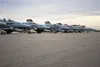 U.S. Marine Corps F/A-18C Hornets assigned to the Marine Fighter Attack Squadron 232 sit on the flightline at Eielson Air Force Base, Alaska, Sept. 17, 2020. Distant Frontier provides an oppo