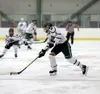 Colony's Aidan Finch fires a shot on goal during a win over Palmer in January. On Feb. 20, Finch scored during a 7-0 win over Wasilla. Courtesy of Bruce Eggleston/matsuspoprts.net