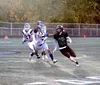 Colony senior Aidan Ehmann runs for a gain during a win over Palmer. Ehmann rushed for three touchdowns in the victory. Tim Rockey/Frontiersman