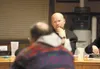 Wasilla city councilman Steve Menard listens to Wasilla resident
John Dewar during a December 2011 council meeting. Menard was
recalled by voters Tuesday. ROBERT DeBERRY/Frontiersman