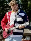 Ryan Sheldon of Talkeetna kicked off the annual Talkeetna 4th of July Parade with a rocking rendition of "The National Anthem." Katie Stavick/Frontiersman