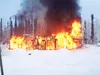 Fire engulfs the home and business of Jaimee and Justin High Friday afternoon. The Highs — proprietors of sewing business High’s Adventures — were left homeless after the fire, though the com