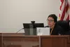 Palmer Judge, Kristen Stohler presides over Mark Myers' sentencing hearing. Jacob Mann/Frontiersman