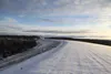 The rail bed for the Port MacKenzie Rail spur curves toward its final destination in this Dec. 2 Frontiersman file photo. The governor's proposed budget contains no funds for the rail spur, t