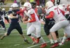 Wasilla quarterback Jacob Mahoney breaks free against Soldotna on Friday, Sept. 24, 2021, at Justin Maile Field in Soldotna, Alaska. eff Helminiak/Peninsula Clarion