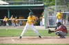 Mat-Su Miners outfielder Gio Brusa watches the ball come into the strike zone during Sunday’s opening day game against the Chugiak Chinooks at Hermon Brothers Field in Palmer. Robert DeBerry/
