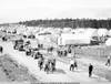 Photo courtesy Anchorage Museum of History &amp; Art Early
Matanuska Valley farmers lived in government tents when they first
arrived in the area in 1935.