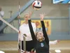 Palmer senior Macey Buresh sets the ball during at match against the Dimond Lynx Thursday. ROBERT DeBERRY/Frontiersman.com