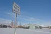 A ‘tracks out of service’ sign sits near the Palmer Train Depot. Palmer resident Denise Statz wants to see rail service return to downtown. Statz, who owns Non-Essentials in Palmer, has had a