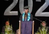 Student speaker and graduating senior Bryce Williamson delivers remarks at the Valley Pathways graduation ceremony May 18 Katie Stavick