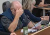 A stressed Palmer Mayor Steve Carrington reads the announcement of former city manager Stephen Jellie's resignation in October of 2024. J. David McChesney/Frontiersman