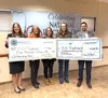 Pictured from left to right: Esther Pitts, Mat-Su Health Foundation CEO; Hally Marshall, Outreach, Kids Kupboard; Milena Sevigny, Executive Director, Kids Kupboard; Dr. Tracy Slager, Mat-Su R