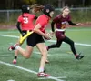 Wasilla senior quarterback Savannah Kroon runs for a gain during a win over Dimond. Bruce Eggleston/matsusports.net