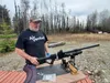 David Roberts stands next to a high power air rifle. Jacob Mann/Frontiersman