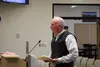Mat-Su Borough Public Works Director Terry Dolan spoke during a Mat-Su Borough Assembly meeting about erosion in the Talkeetna area. Tim Rockey/Frontiersman