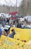 More than 300 people make their way from the MTA Events Center in Palmer to the Train Depot downtown during the 2012 Choose Respect March. This years march begins at noon tomorrow at the MTA 