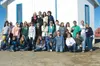 Courtesy photo This large group of mission trip members from
Wasilla First Presbyterian Church and United Protestant Church in
Palmer gather for a photograph in front of the newly repainted
N