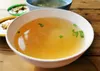 Broth in bowl