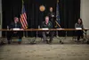 Gov. Mike Dunleavy hosted a discussion panel Wednesday. Courtesy of Austin McDaniel/Alaska Governor’s Office