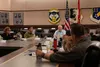 Secretary of the Air Force Frank Kendall, center, meets with Joint Base Elmendorf-Richardson leadership at JBER, Alaska, Aug. 24, 2022. During his visit, Kendall and his team discussed the im