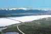 An artist rendition of the proposed bridge across the knik Arm from Anchorage to the Point Mackenzie area. The Knik Arm Bridge has been a high-profile bone of contention lately with supporter