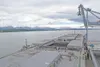 The Japan-bound JP Azure sits loaded with a shipment of Healy coal in this 2010 file photograph. Building Port MacKenzie up as an industrial base and getting rail service to it is the capston