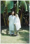 David and Bryony Ausdahl spent time in an Afghan refugee camp
last year. Here, they are wearing traditional clothing while
working. They didn't have to wear the traditional gear, but chose
to