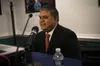 Nand Mulchandani, chief technology officer of the Joint Artificial Intelligence Center, takes part in a panel discussion for the "POLITICO AI Summit: An AI-Powered World," the Pentagon, Oct. 