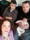 The Gordon family with their newest addition. Courtesy photo