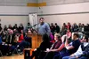 Greg Pugh speaks to Valley legislators and concerned citizens at Fronteras Spanish Immersion School Feb. 23. Tim Rockey/Fronitersman