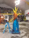 “Eternal Flame”, a metal sculpture, commissioned by Ben and Edie Grunwald, will have a permanent home at Academy Charter School. The piece is in honor of their late son David. The artist is H