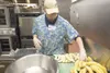 Michelle DePriest peels bananas inside the new state of the art
kitchen at the Mat-Su Senior Services Center in Palmer Thursday
afternoon. (ROBERT DeBERRY/Frontiersman) Robert DeBerry