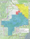 Map shows the area of the potential incorporation of Big Lake. The purple shaded area is recommended for incorporation by Local Boundary Commission staff. The pink outlined area is Road Servi